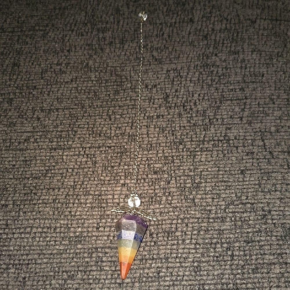 Multicolor Stone Chakra Pendant - image 2
